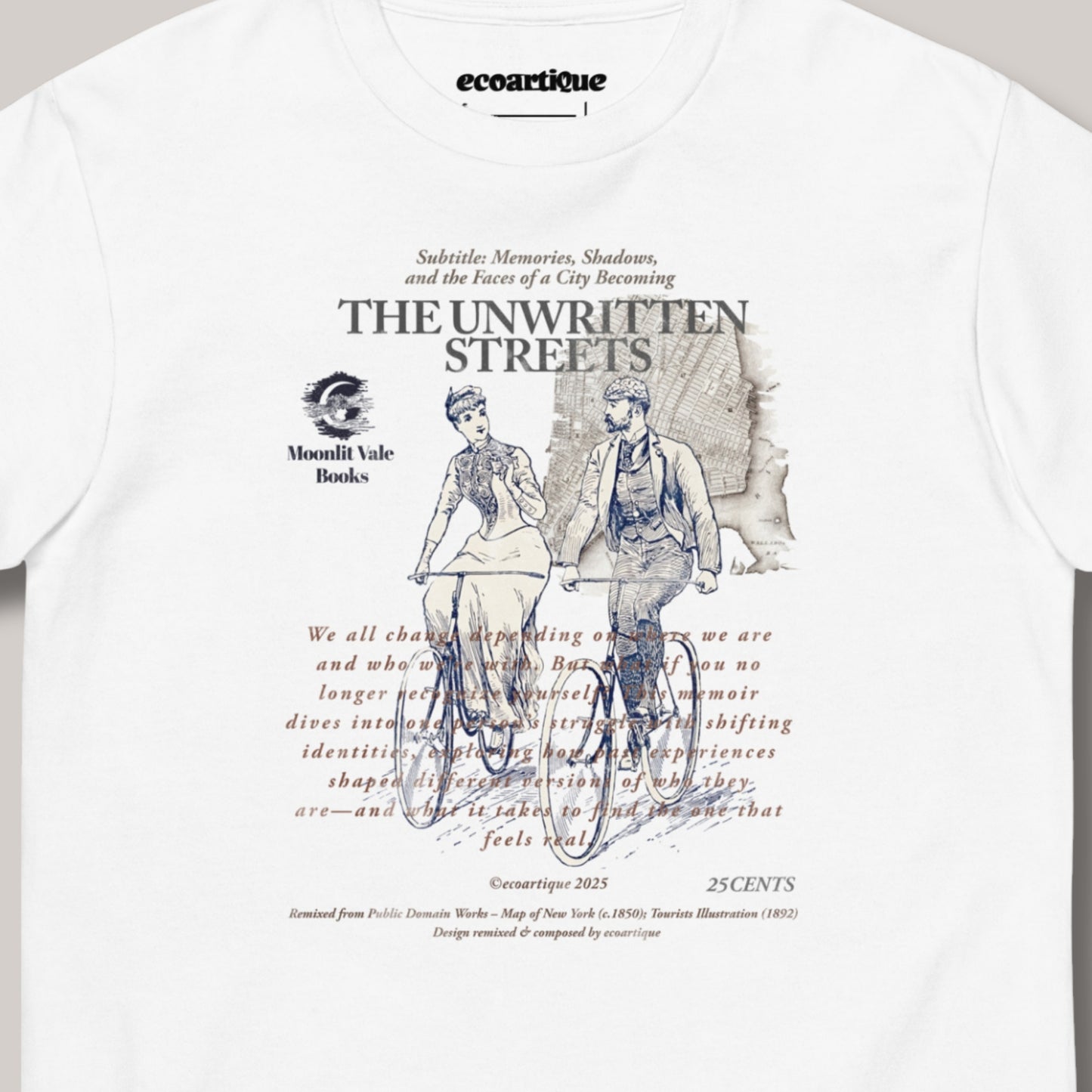 Tシャツ-DRY VINTAGE:Retro Souvenir | スタンダードミドルウェイトTシャツ | 男女兼用 | ユニセックス | THE UNWRITTEN STREETS
