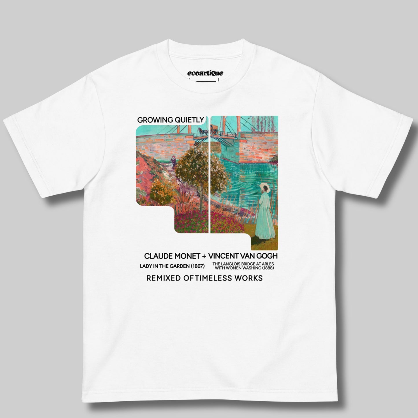 Tシャツ-FINE ART | スタンダードミドルウェイトTシャツ | 男女兼用 | ユニセックス | Growing Quietly Art Tee