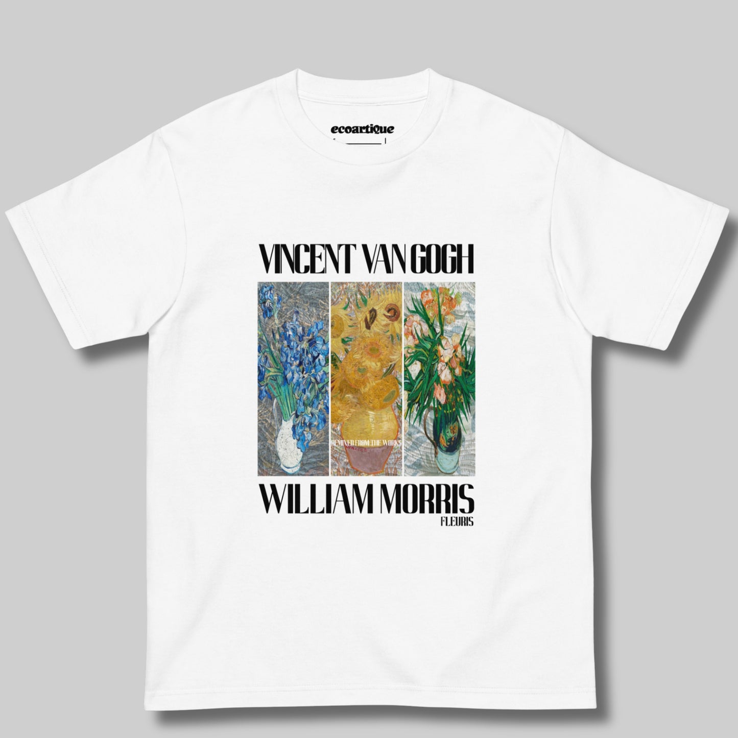 Tシャツ-FINE ART | スタンダードミドルウェイトTシャツ | 男女兼用 | ユニセックス | FLEURIS-white