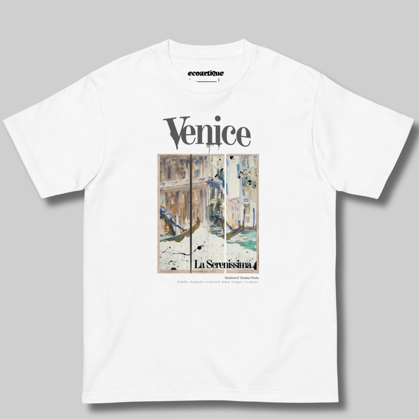 Tシャツ-DRY VINTAGE:Retro Souvenir | スタンダードミドルウェイトTシャツ | 男女兼用 | ユニセックス | La Serenissima
