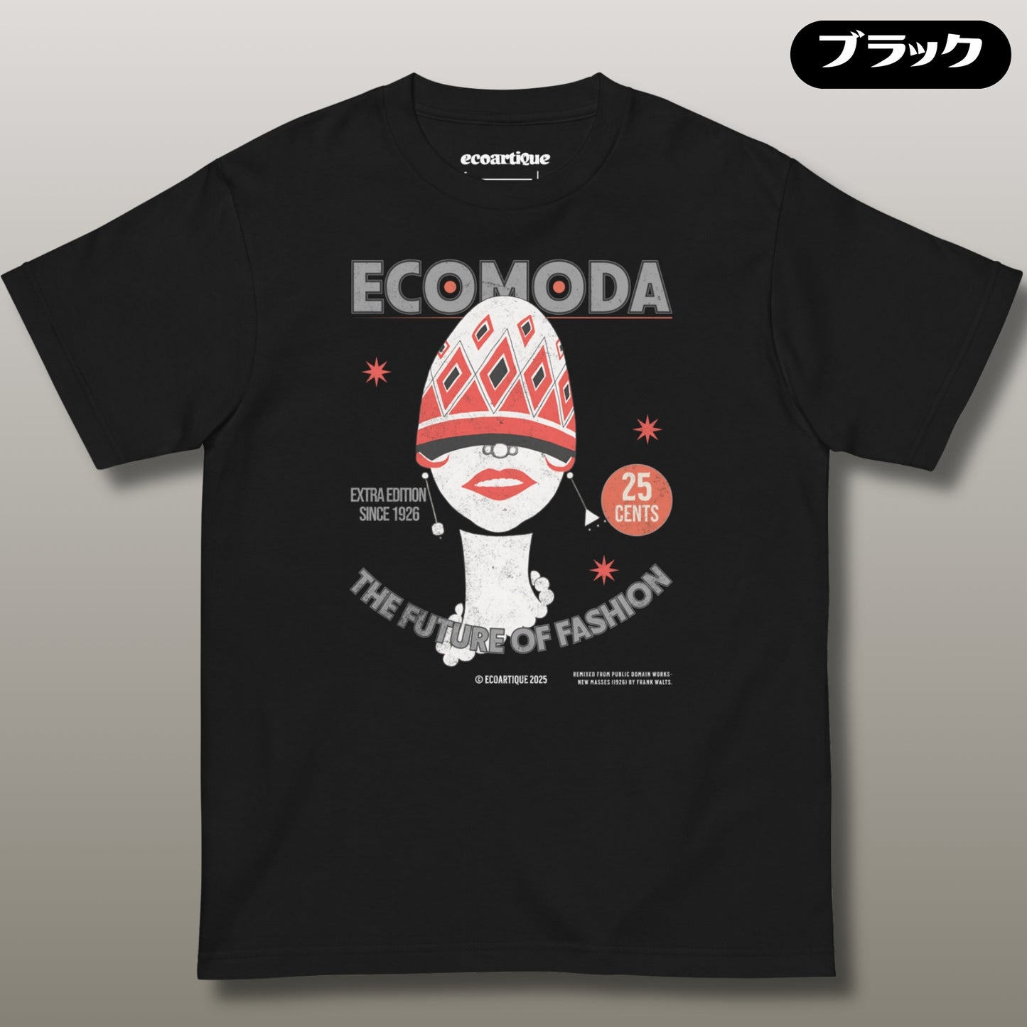 Tシャツ-DRY VINTAGE:Retro Souvenir | スタンダードミドルウェイトTシャツ | 男女兼用 | ユニセックス | ECOMODA