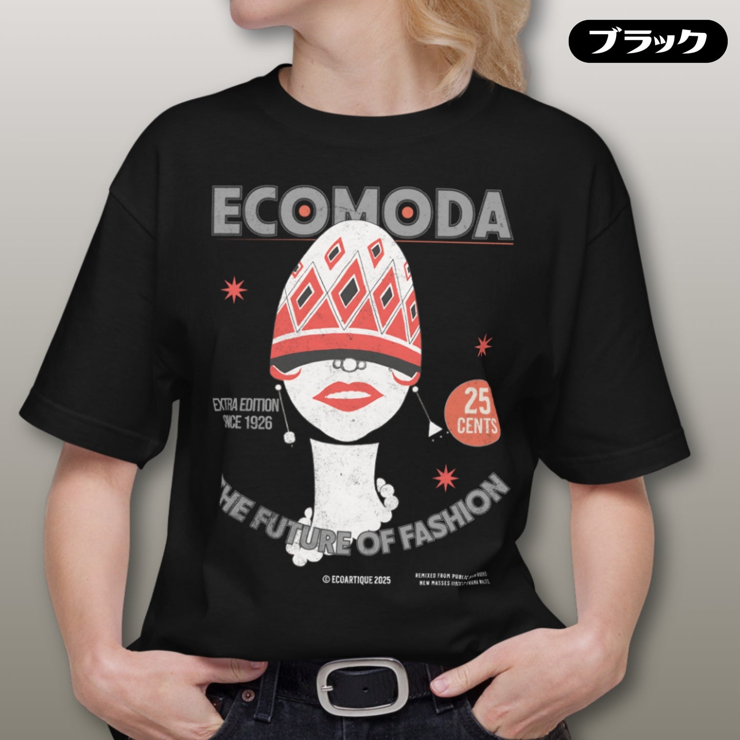 Tシャツ-DRY VINTAGE:Retro Souvenir | スタンダードミドルウェイトTシャツ | 男女兼用 | ユニセックス | ECOMODA