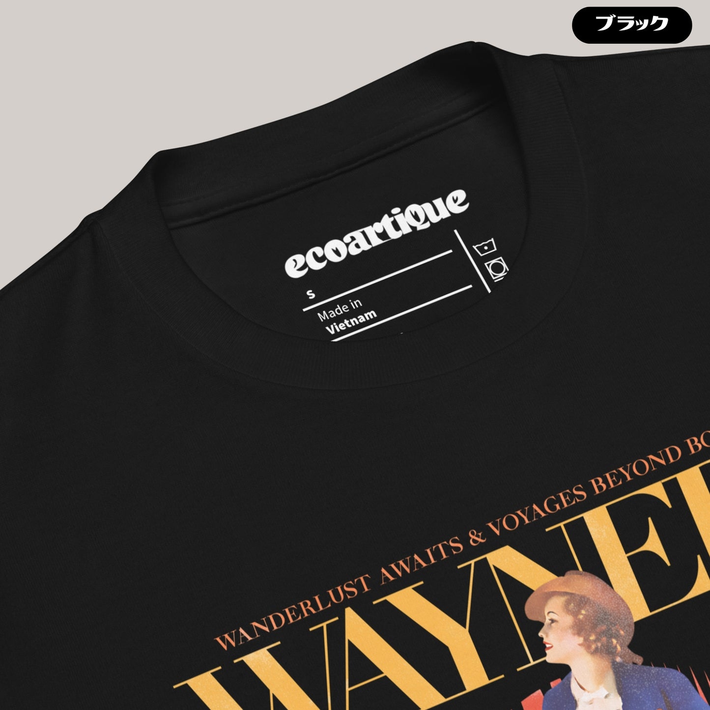 Tシャツ-DRY VINTAGE:Retro Souvenir | スタンダードミドルウェイトTシャツ | 男女兼用 | ユニセックス | WAYNERY