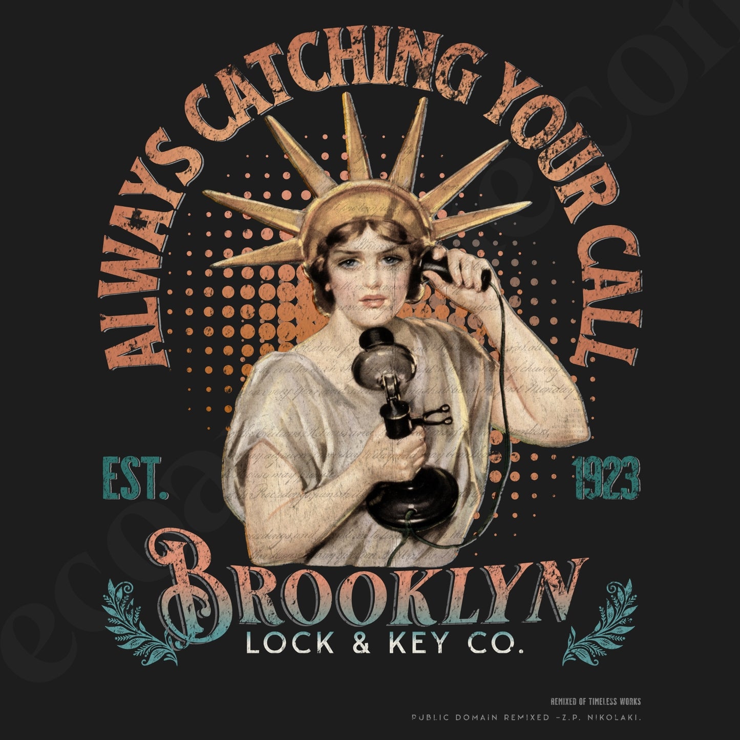Tシャツ-DRY VINTAGE:Retro Souvenir | スタンダードミドルウェイトTシャツ | 男女兼用 | ユニセックス | Always Catching Your Call