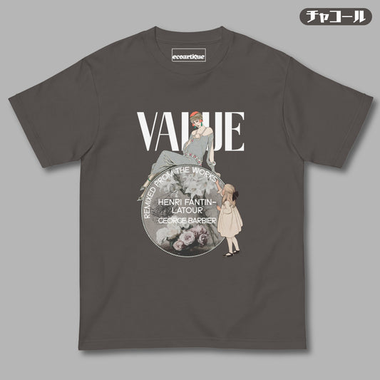 Tシャツ-FINE ART | スタンダードミドルウェイトTシャツ | 男女兼用 | ユニセックス | VALUE-black