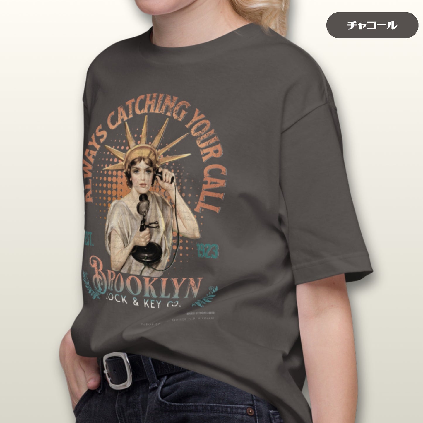 Tシャツ-DRY VINTAGE:Retro Souvenir | スタンダードミドルウェイトTシャツ | 男女兼用 | ユニセックス | Always Catching Your Call