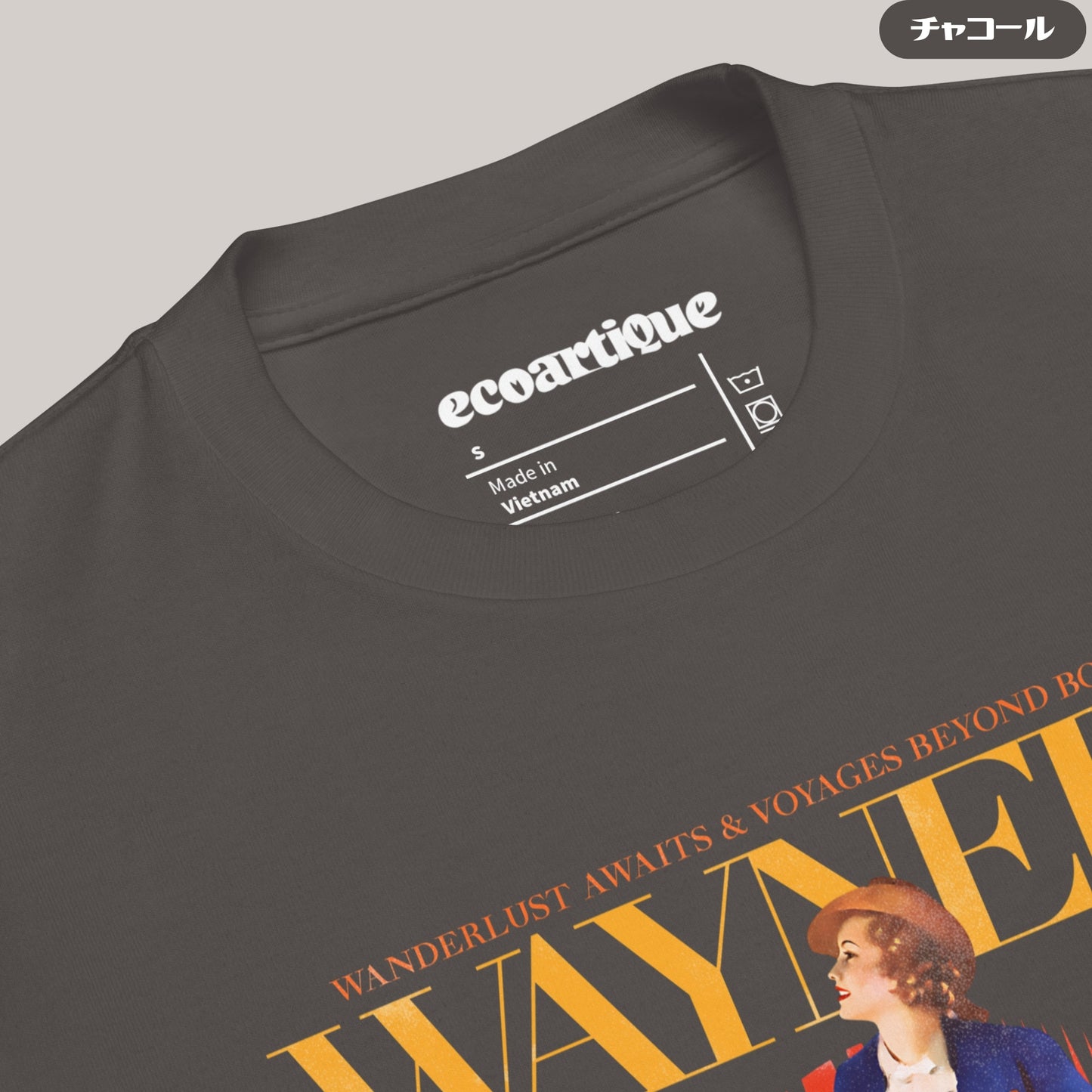 Tシャツ-DRY VINTAGE:Retro Souvenir | スタンダードミドルウェイトTシャツ | 男女兼用 | ユニセックス | WAYNERY
