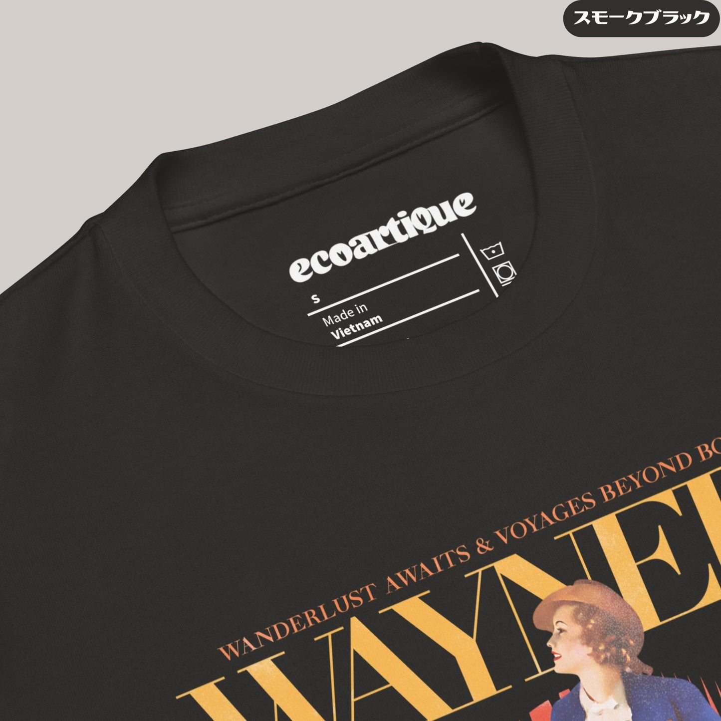 Tシャツ-DRY VINTAGE:Retro Souvenir | スタンダードミドルウェイトTシャツ | 男女兼用 | ユニセックス | WAYNERY