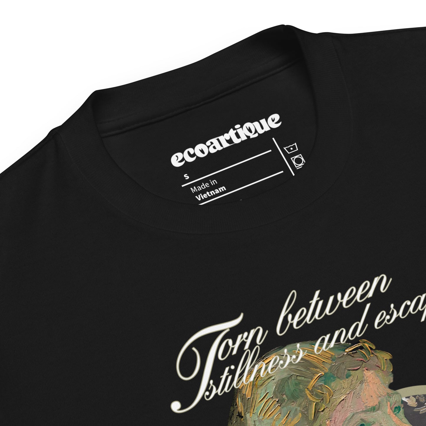 Tシャツ | スタンダードミドルウェイトTシャツ | 男女兼用 | ユニセックス | Torn between stillness and escape