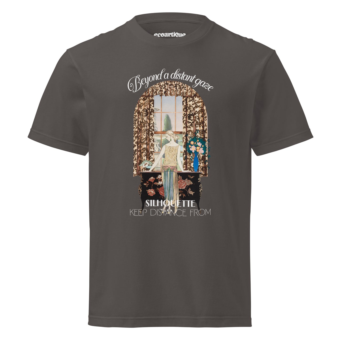 Tシャツ | スタンダードミドルウェイトTシャツ | 男女兼用 | ユニセックス | Beyond a Distant Gaze-Black