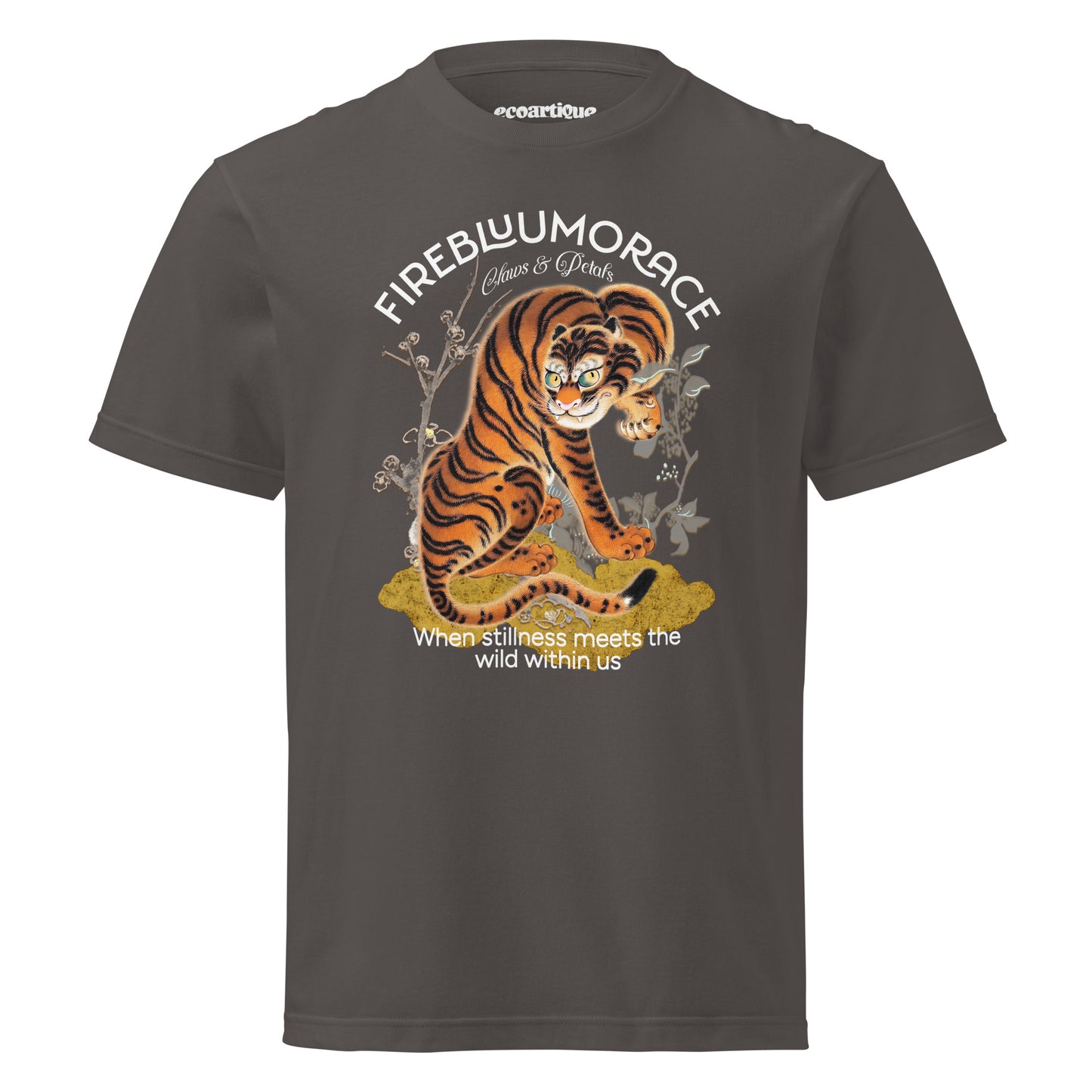 Tシャツ | スタンダードミドルウェイトTシャツ | 男女兼用 | ユニセックス | FIREBLOOM TRACE-Black