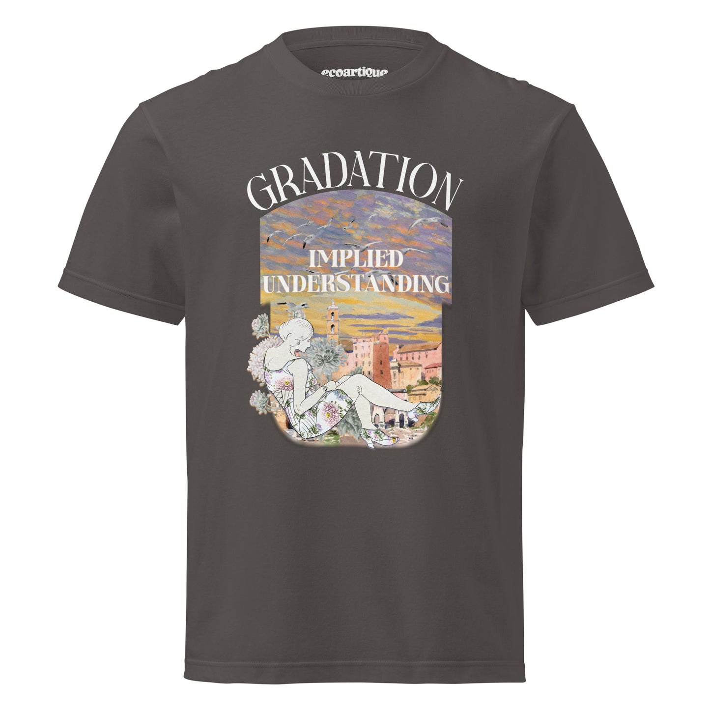 Tシャツ | スタンダードミドルウェイトTシャツ | 男女兼用 | ユニセックス | IMPLlED UNDERSTANDING-Black