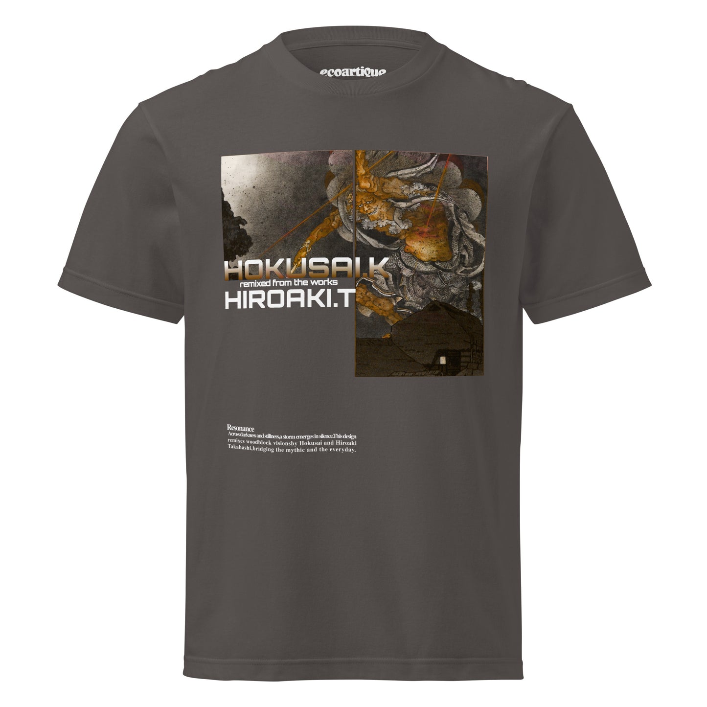 Tシャツ | スタンダードミドルウェイトTシャツ | 男女兼用 | ユニセックス | Resonance-black