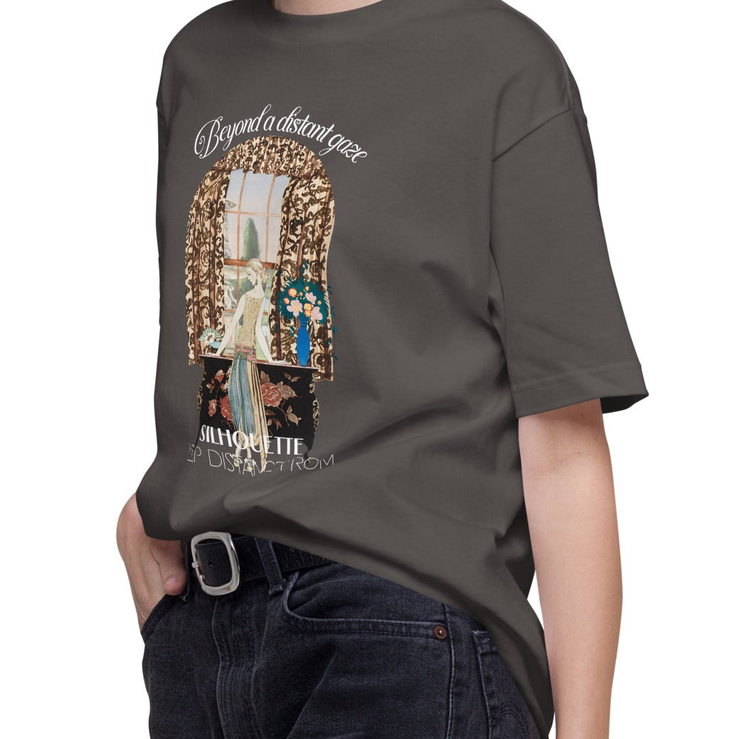 Tシャツ | スタンダードミドルウェイトTシャツ | 男女兼用 | ユニセックス | Beyond a Distant Gaze-Black