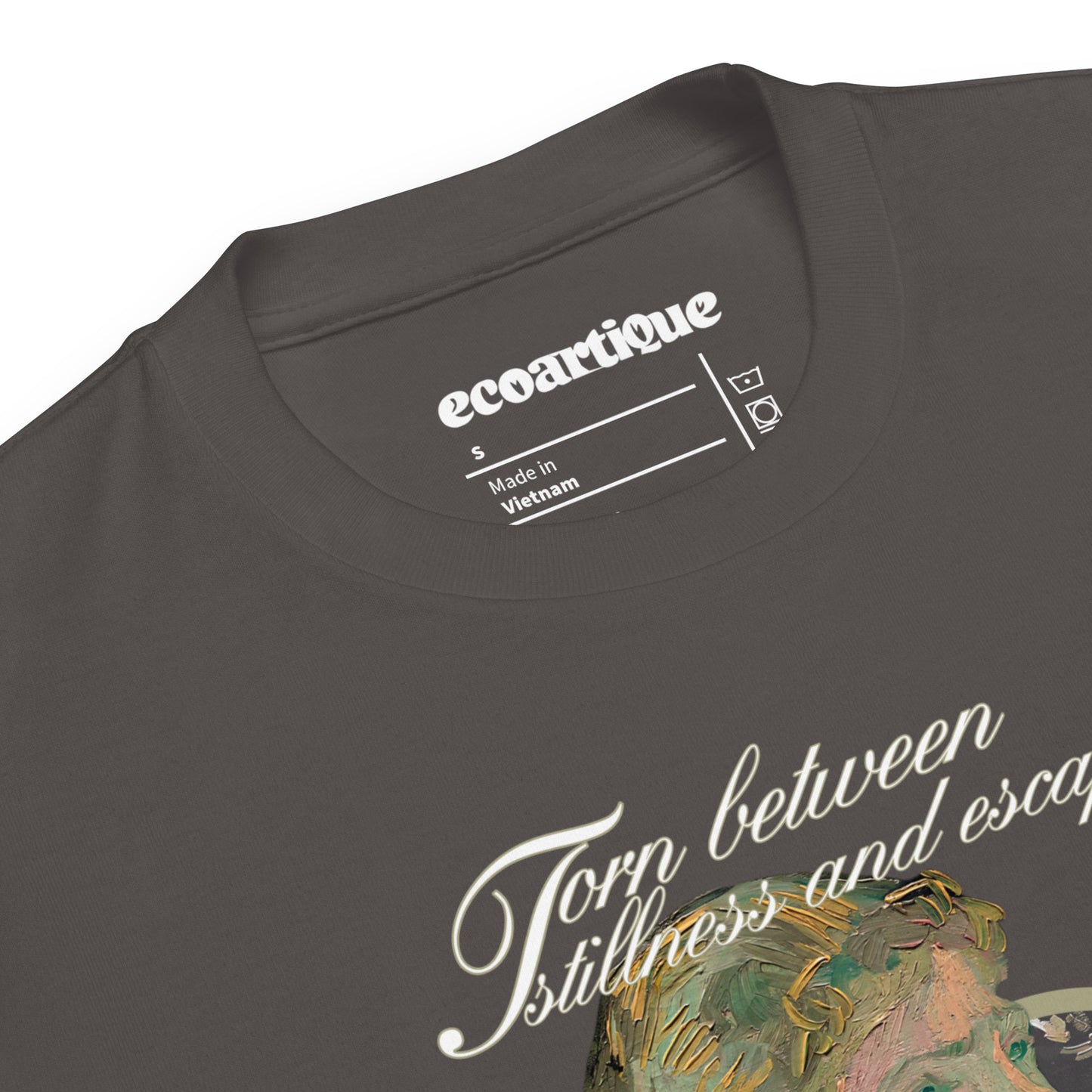 Tシャツ | スタンダードミドルウェイトTシャツ | 男女兼用 | ユニセックス | Torn between stillness and escape