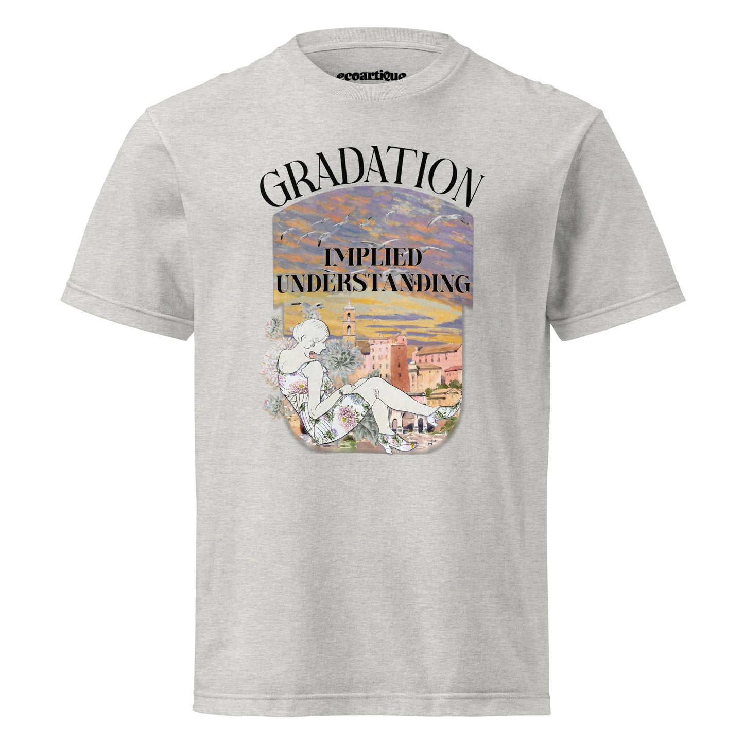 Tシャツ | スタンダードミドルウェイトTシャツ | 男女兼用 | ユニセックス | gradation-white