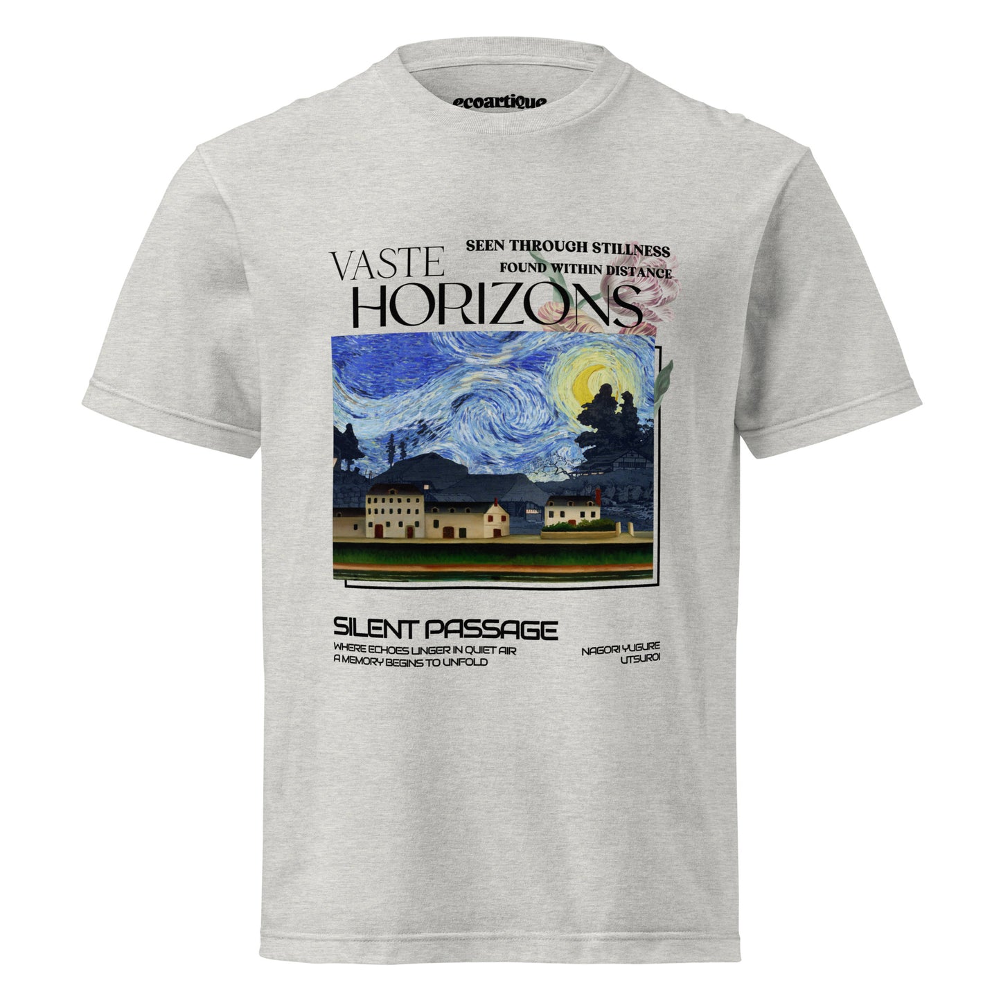 Tシャツ | スタンダードミドルウェイトTシャツ | 男女兼用 | ユニセックス | Silent Passage-white