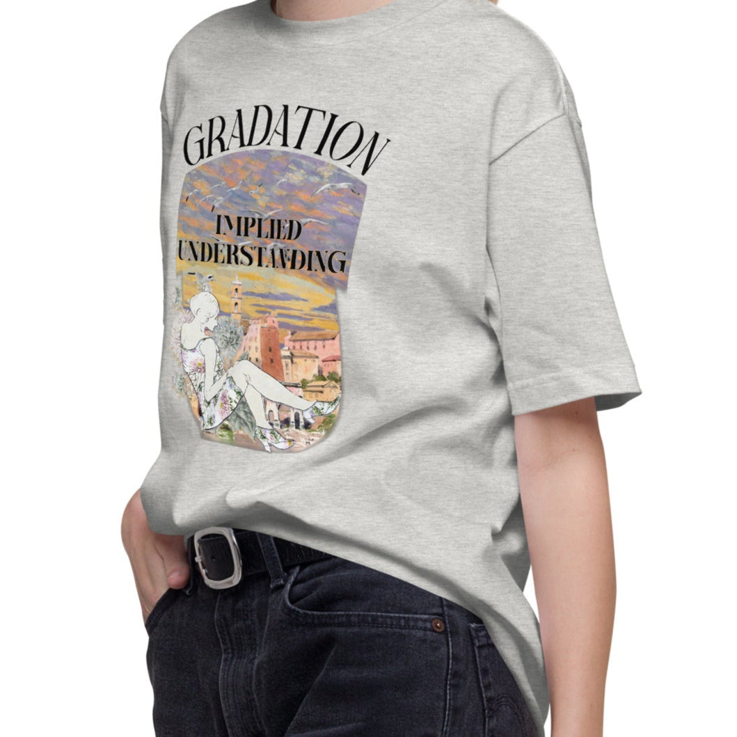 Tシャツ | スタンダードミドルウェイトTシャツ | 男女兼用 | ユニセックス | gradation-white