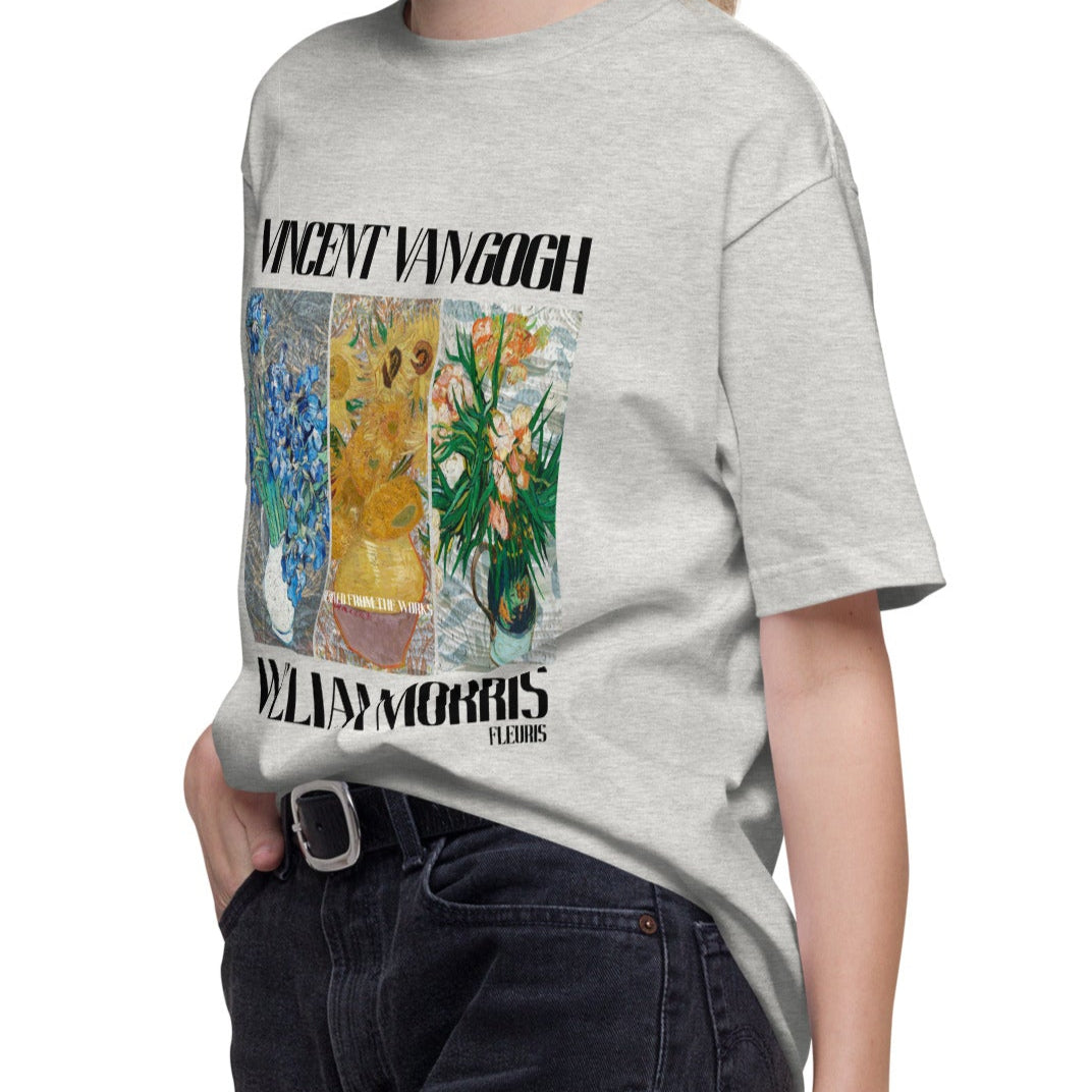Tシャツ-FINE ART | スタンダードミドルウェイトTシャツ | 男女兼用 | ユニセックス | FLEURIS-white