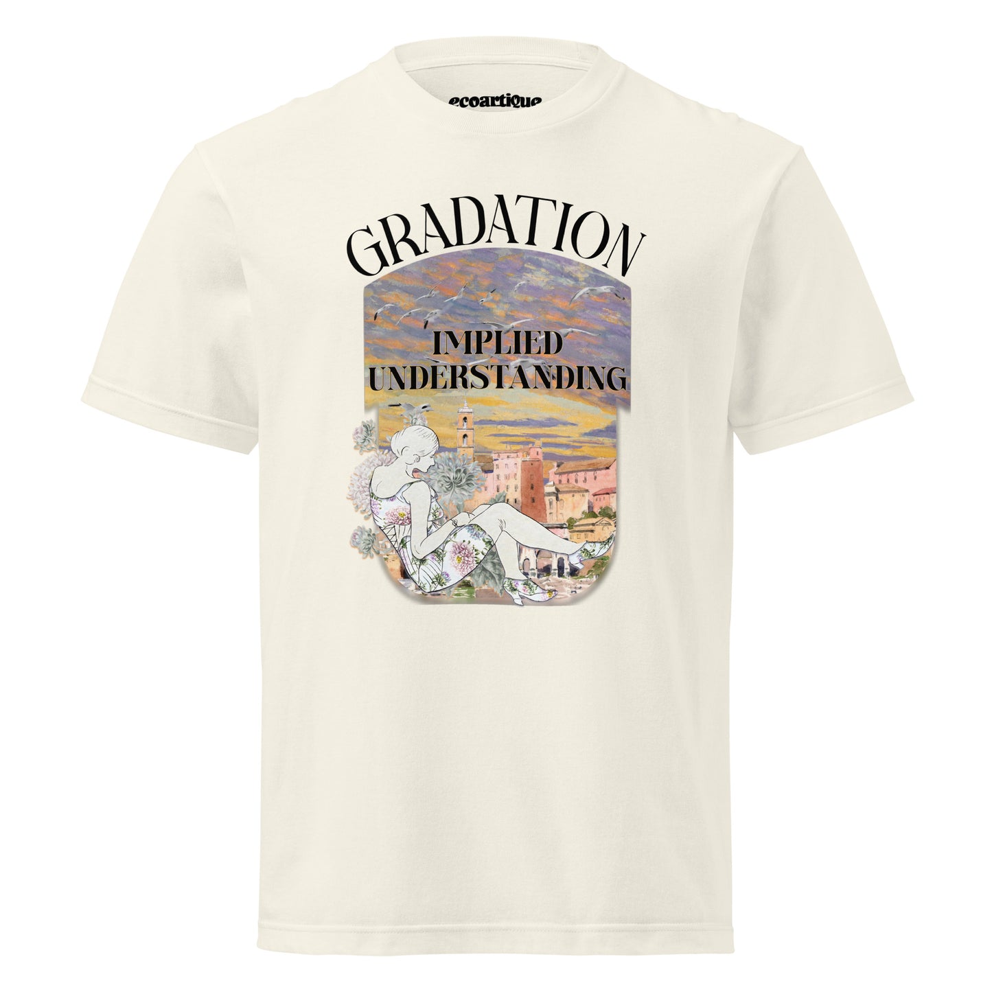 Tシャツ | スタンダードミドルウェイトTシャツ | 男女兼用 | ユニセックス | gradation-white
