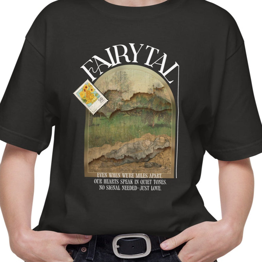 Tシャツ | スタンダードミドルウェイトTシャツ | 男女兼用 | ユニセックス | Fairytale-black