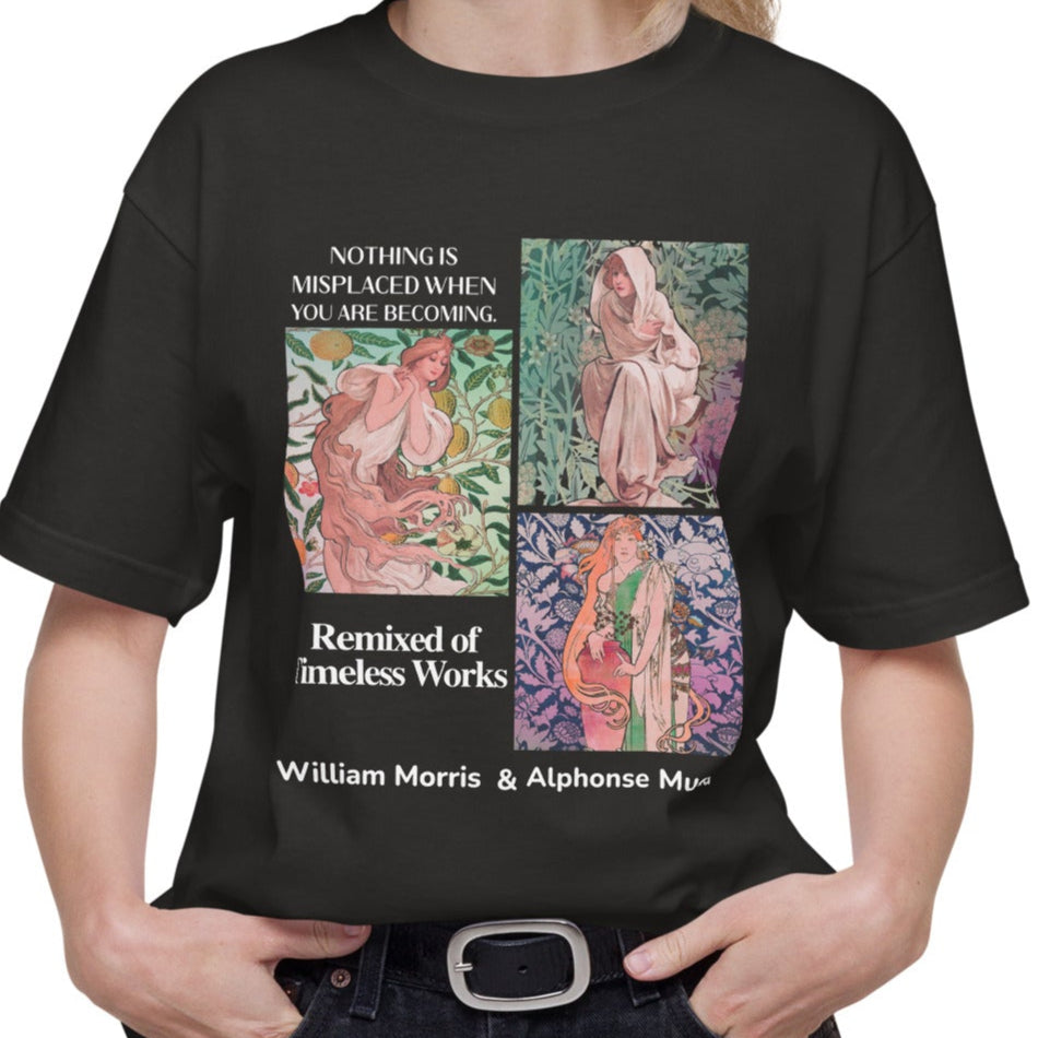 Tシャツ-FINE ART | スタンダードミドルウェイトTシャツ | 男女兼用 | ユニセックス | Nothing is misplaced when you are becoming