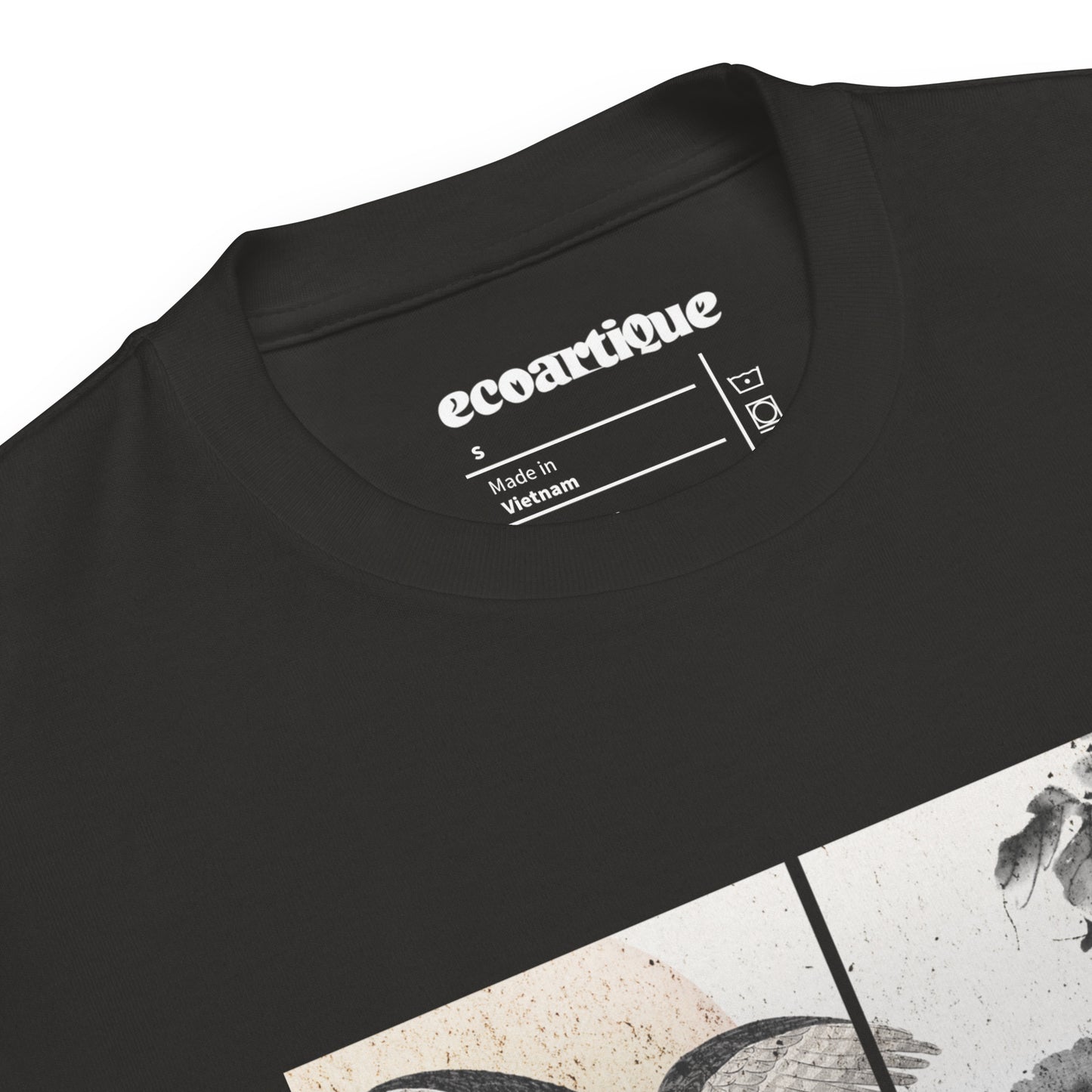 Tシャツ-FINE ART | スタンダードミドルウェイトTシャツ | 男女兼用 | ユニセックス | FLYING-black