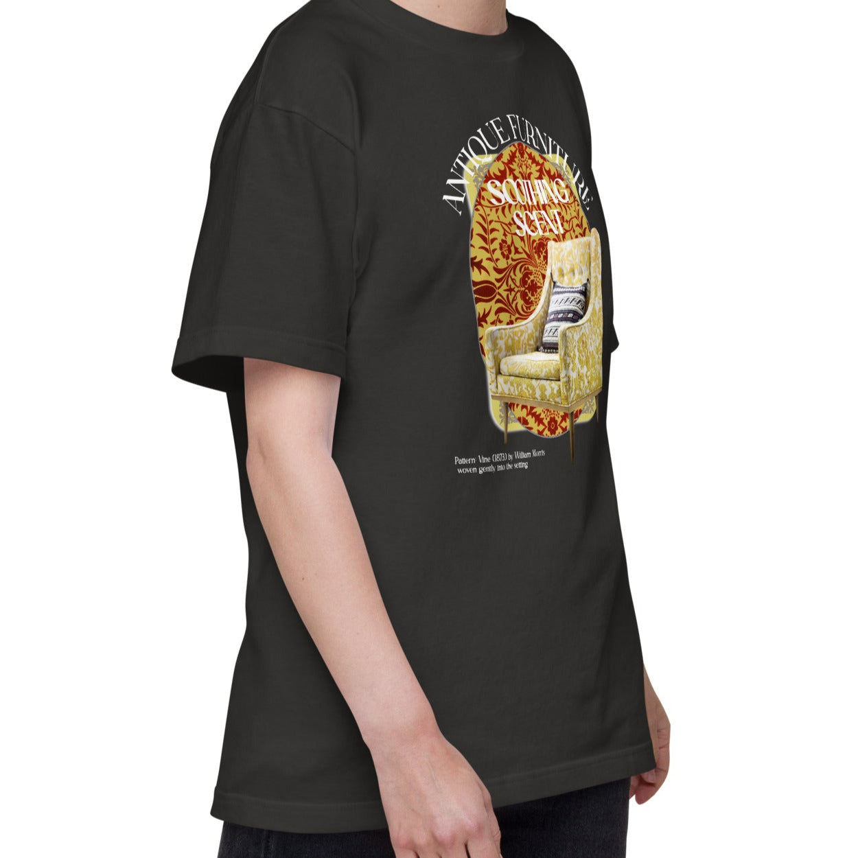 Tシャツ | スタンダードミドルウェイトTシャツ | 男女兼用 | ユニセックス | Woven Silence-Black