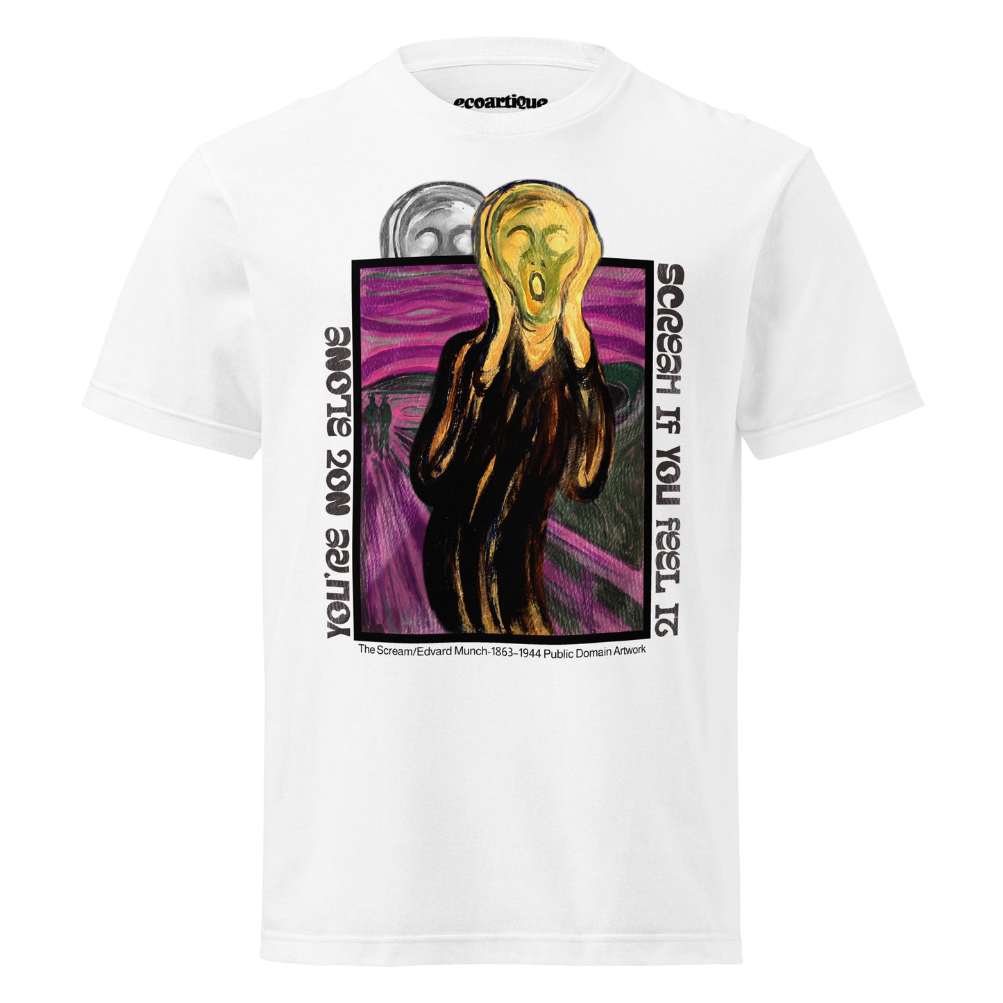Tシャツ | スタンダードミドルウェイトTシャツ | 男女兼用 | ユニセックス | SCREAM IF YOU FEEL IT