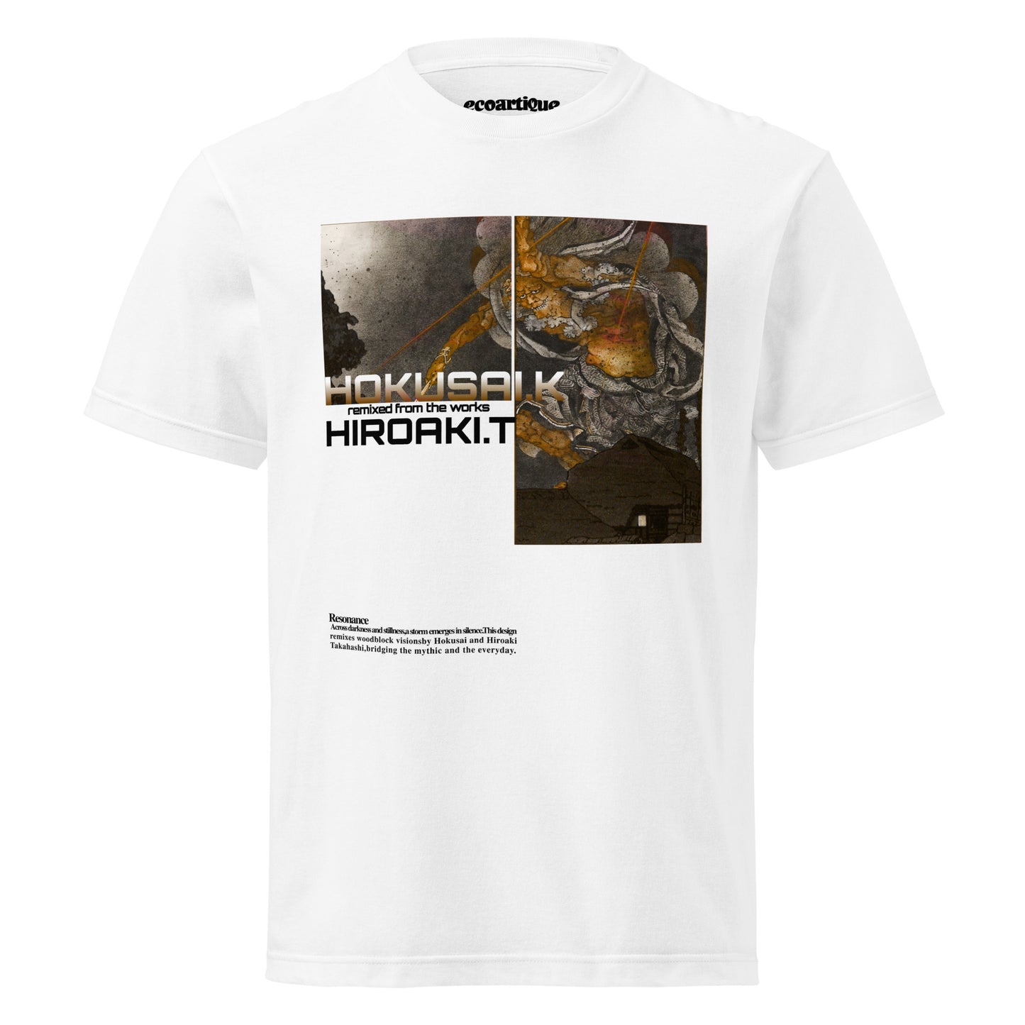 Tシャツ | スタンダードミドルウェイトTシャツ | 男女兼用 | ユニセックス | Resonance-white