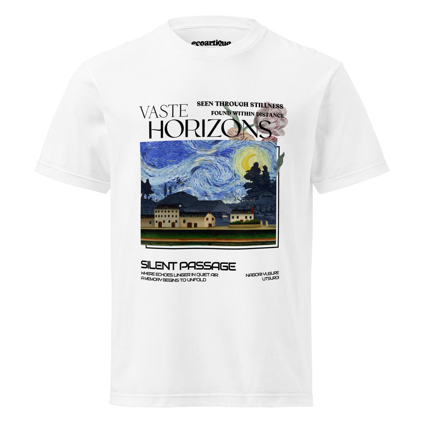 Tシャツ | スタンダードミドルウェイトTシャツ | 男女兼用 | ユニセックス | Silent Passage-white