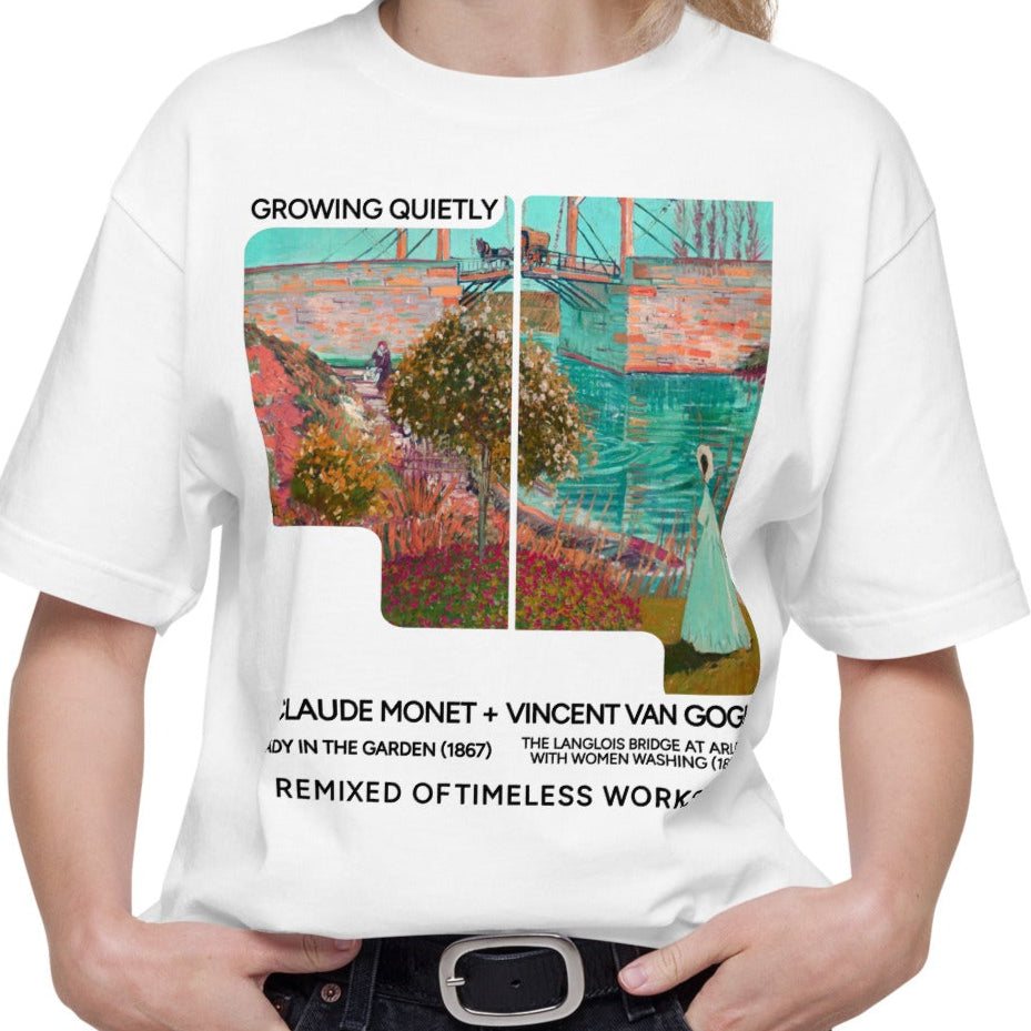Tシャツ-FINE ART | スタンダードミドルウェイトTシャツ | 男女兼用 | ユニセックス | Growing Quietly Art Tee