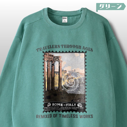スウェット | ガーメントダイ スウェット | 男女兼用 | ユニセックス | TRAVELERS THROUGH AGES