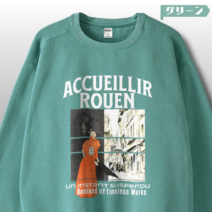 スウェット | ガーメントダイ スウェット | 男女兼用 | ユニセックス | Accueillir Rouen