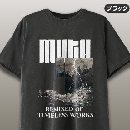 Tシャツ | ガーメントダイ ヘビーウエイトTシャツ | 男女兼用 | ユニセックス | myth02