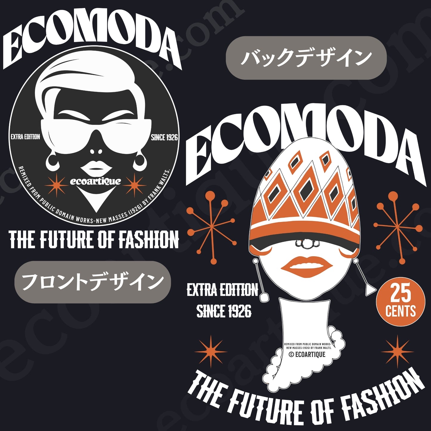 パーカー| 裏起毛 プレミアム Wジップアップ  サイドパネル- 12オンス  | 男女兼用 | ユニセックス | ECOMODA