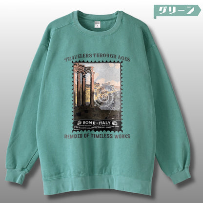 スウェット | ガーメントダイ スウェット | 男女兼用 | ユニセックス | TRAVELERS THROUGH AGES
