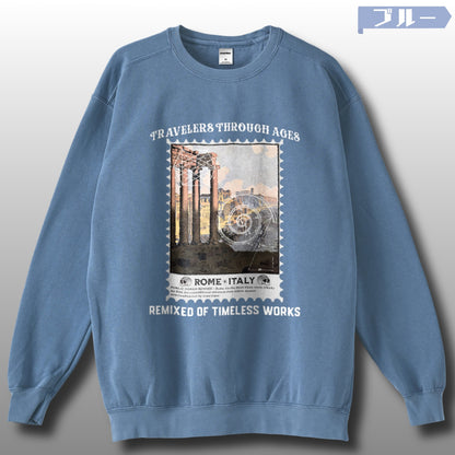 スウェット | ガーメントダイ スウェット | 男女兼用 | ユニセックス | TRAVELERS THROUGH AGES