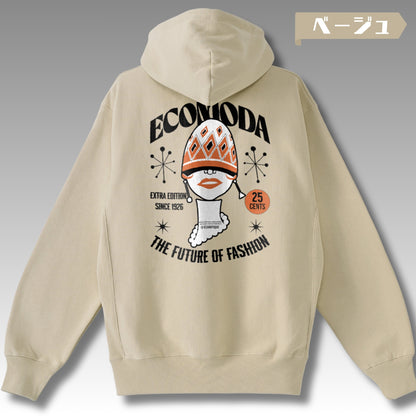 パーカー| 裏起毛 プレミアム Wジップアップ  サイドパネル- 12オンス  | 男女兼用 | ユニセックス | ECOMODA