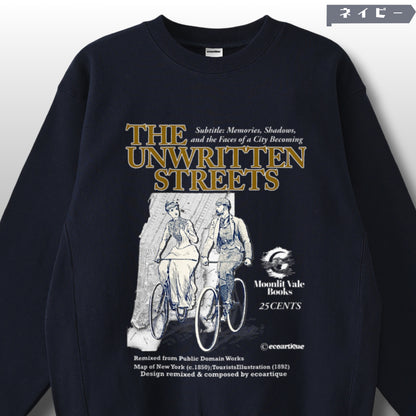 スウェット | サイドリブ裏起毛 - 12オンス| 男女兼用 | ユニセックス | THE UNWRITTEN STREETS-Front cover
