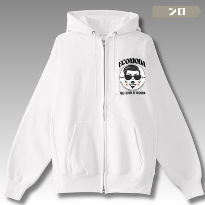 パーカー| 裏起毛 プレミアム Wジップアップ  サイドパネル- 12オンス  | 男女兼用 | ユニセックス | ECOMODA