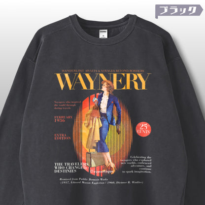 スウェット | ガーメントダイ スウェット | 男女兼用 | ユニセックス | WAYNERY