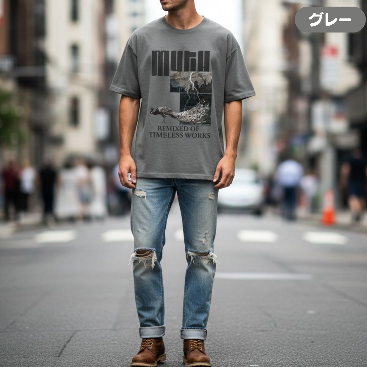 Tシャツ | ガーメントダイ ヘビーウエイトTシャツ | 男女兼用 | ユニセックス | myth02