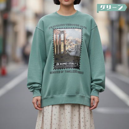 スウェット | ガーメントダイ スウェット | 男女兼用 | ユニセックス | TRAVELERS THROUGH AGES