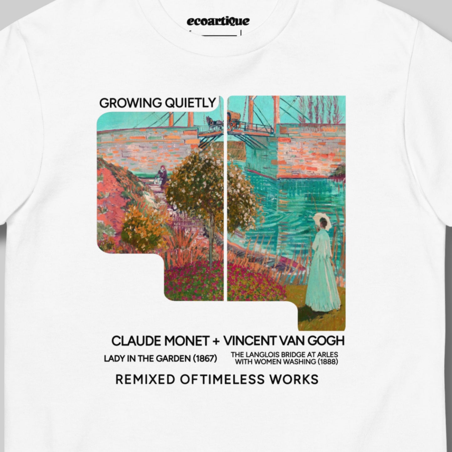 Tシャツ-FINE ART | スタンダードミドルウェイトTシャツ | 男女兼用 | ユニセックス | Growing Quietly Art Tee