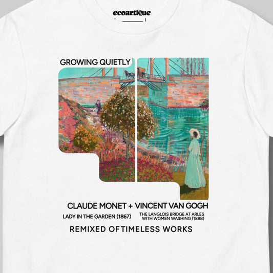 Tシャツ-FINE ART | スタンダードミドルウェイトTシャツ | 男女兼用 | ユニセックス | Growing Quietly Art Tee