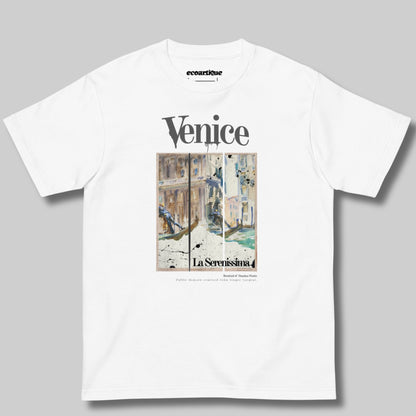 Tシャツ-DRY VINTAGE:Retro Souvenir | スタンダードミドルウェイトTシャツ | 男女兼用 | ユニセックス | La Serenissima