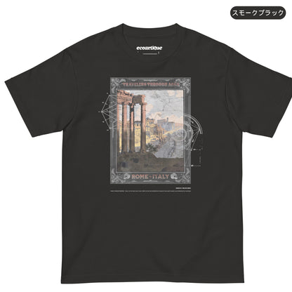 Tシャツ-DRY VINTAGE:Retro Souvenir  | スタンダードミドルウェイトTシャツ | 男女兼用 | ユニセックス |TRAVELERS THROUGH AGES