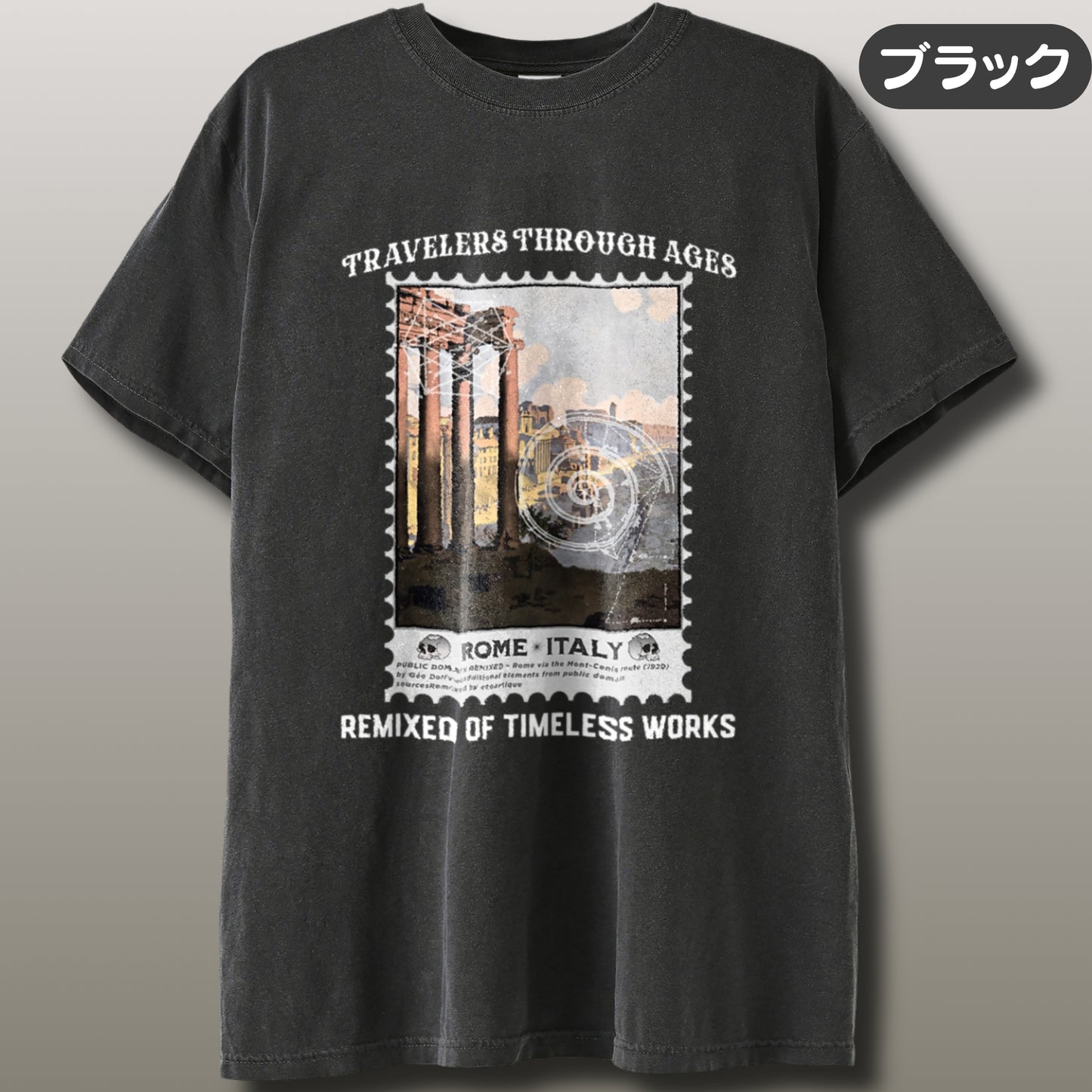 Tシャツ | ガーメントダイ ヘビーウエイトTシャツ | 男女兼用 | ユニセックス | TRAVELERS THROUGH AGES