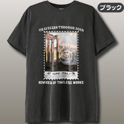 Tシャツ | ガーメントダイ ヘビーウエイトTシャツ | 男女兼用 | ユニセックス | TRAVELERS THROUGH AGES